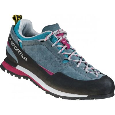 Chaussures de randonnée La Sportiva Boulder X pour femmes - Slate/Red Plum - Publicité Chaussures de randonnée La Sportiva Boulder X pour femmes - Slate/Red Plum - Publicité