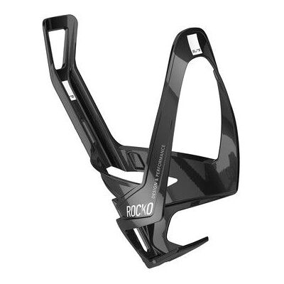 Suporte de garrafa em fibra de carbono Rocko Elite - Leve, Inserção lateral e frontal - Feito na Itália Suporte de garrafa em fibra de carbono Rocko Elite - Leve, Inserção lateral e frontal - Feito na Itália