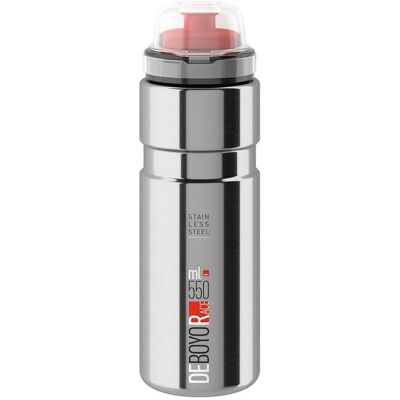 Elite Deboyo Race Stainless Steel Vacuum Bottle - 550ml - Silver Elite Deboyo Race Stainless Steel Vacuum Bottle - 550ml - Silver