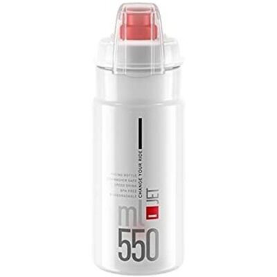 Bouteille Elite Jet Plus 550ml - Transparent/Rouge - Bouteille d'eau Bouteille Elite Jet Plus 550ml - Transparent/Rouge - Bouteille d'eau