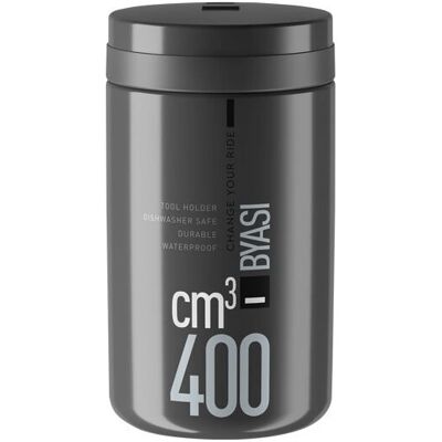 Elite Byasi Fahrrad Werkzeugflasche - 400ml Robustes Kunststoff Schwarz Elite Byasi Fahrrad Werkzeugflasche - 400ml Robustes Kunststoff Schwarz