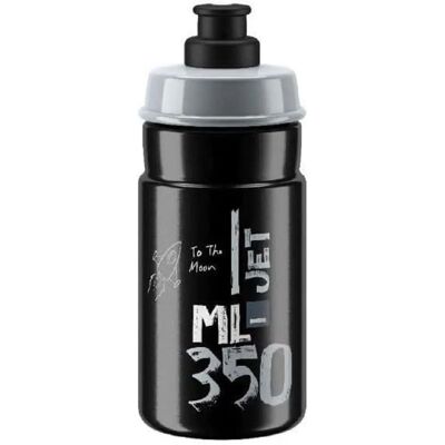 Garrafa Elite Jet 350ml - Logo Preto / Cinzento - Garrafa de água Garrafa Elite Jet 350ml - Logo Preto / Cinzento - Garrafa de água