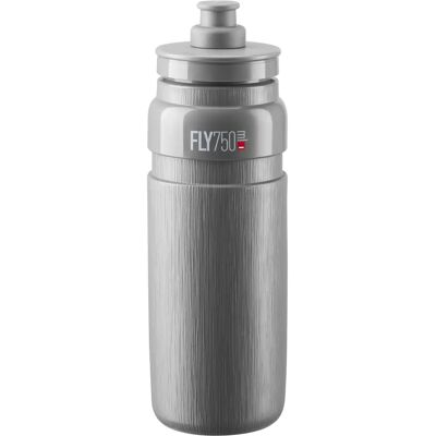 Garrafas de água Elite Fly Tex Cinzento 750ml - Bidon de corrida Garrafas de água Elite Fly Tex Cinzento 750ml - Bidon de corrida