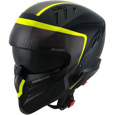 Casco Jet Suomy Armor Crew 2023 Giallo-Nero - Casco Jet Casco Jet Suomy Armor Crew 2023 Giallo-Nero - Casco Jet