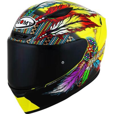 Casco Suomy Chieftain Multi Giallo 2023 - Multicolore - XL - Casco da corsa Casco Suomy Chieftain Multi Giallo 2023 - Multicolore - XL - Casco da corsa
