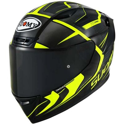 Casque Moto Suomy TX-PRO ADVANCE Jaune Fluo - Intégral - Publicité Casque Moto Suomy TX-PRO ADVANCE Jaune Fluo - Intégral - Publicité