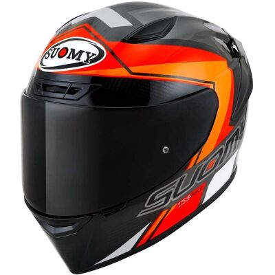 Casque en Fibre de Carbone Suomy TX-Pro Glam - Orange/Noir/Gris Clair/Blanc XL - Course - Publicité Casque en Fibre de Carbone Suomy TX-Pro Glam - Orange/Noir/Gris Clair/Blanc XL - Course - Publicité