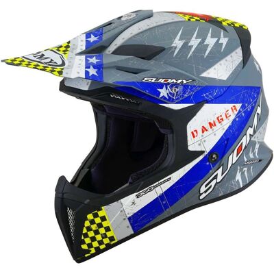 Casco da Motocross Suomy X-Wing Jetfighter - Blu, M Casco da Motocross Suomy X-Wing Jetfighter - Blu, M