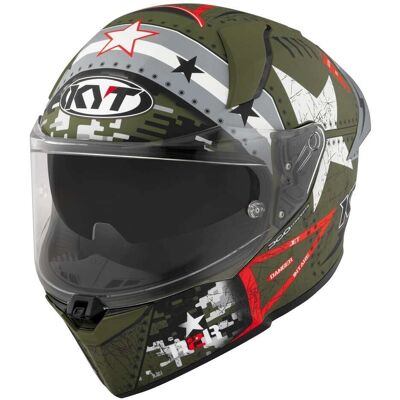 Casco Moto KYT R2R Max Assault - Verde Militare Opaco Casco Moto KYT R2R Max Assault - Verde Militare Opaco