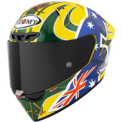 Casque Moto Suomy S1-XR GP - Performance de Course - Publicité Casque Moto Suomy S1-XR GP - Performance de Course - Publicité