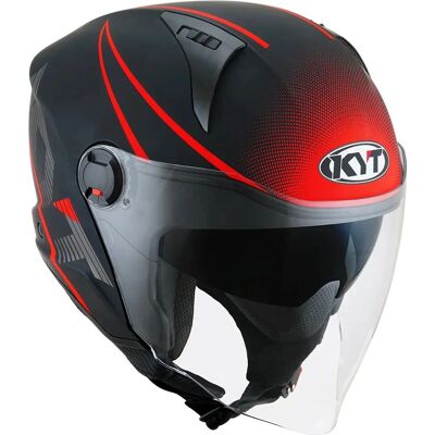 KYT - D-CITY - Multicolore Rouge mat - L - helmet - Publicité KYT - D-CITY - Multicolore Rouge mat - L - helmet - Publicité