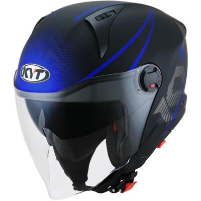 KYT D-CITY - Bleu Mat - XS - Casque - Publicité KYT D-CITY - Bleu Mat - XS - Casque - Publicité