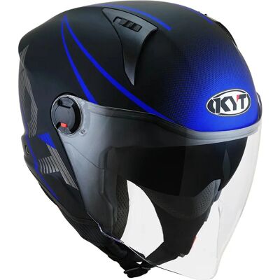 KYT - D-CITY - Bleu mat - XL - Casque moto - Publicité KYT - D-CITY - Bleu mat - XL - Casque moto - Publicité