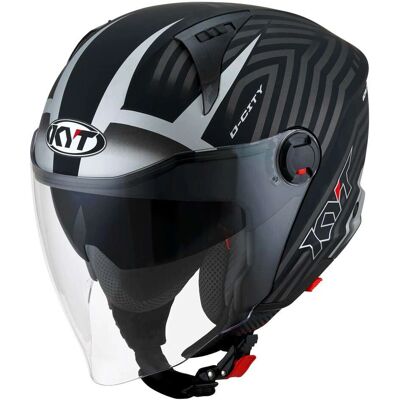 KYT - D-CITY LUCENT - Noir mat - XS - Helmet - Publicité KYT - D-CITY LUCENT - Noir mat - XS - Helmet - Publicité