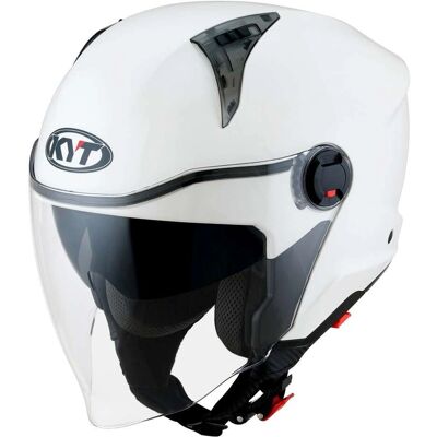 Casque Moto KYT D-CITY Blanc Jet - Casque de moto - Publicité Casque Moto KYT D-CITY Blanc Jet - Casque de moto - Publicité