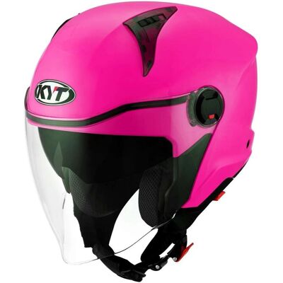 KYT - D-CITY - Fucsia Fluo - L - Helmet - Publicité KYT - D-CITY - Fucsia Fluo - L - Helmet - Publicité