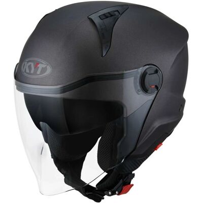 KYT - D-CITY PLAIN - Gun Metal Mat - M - Casque - Publicité KYT - D-CITY PLAIN - Gun Metal Mat - M - Casque - Publicité