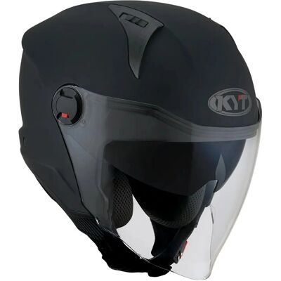 KYT - D-CITY - Noir Mat - M - Casque Jet - Publicité KYT - D-CITY - Noir Mat - M - Casque Jet - Publicité