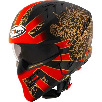Casque Intégral Suomy Armor Dragon Rouge Mat - Publicité Casque Intégral Suomy Armor Dragon Rouge Mat - Publicité