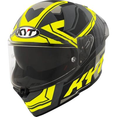 Casque Intégral KYT R2R Octane Jaune Mat - Casque moto - Publicité Casque Intégral KYT R2R Octane Jaune Mat - Casque moto - Publicité