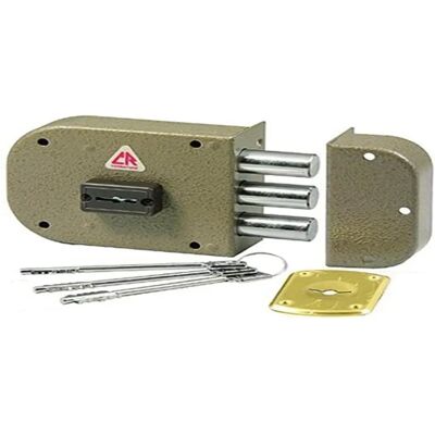 CR 1800 Cerradura de doble cerrojo - Para puertas de madera CR 1800 Cerradura de doble cerrojo - Para puertas de madera