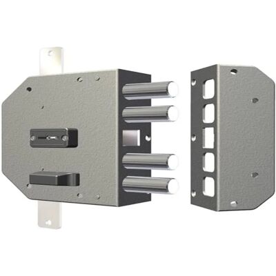 Cerradura triple Salone SRL - Placa de acero - Tipo de cerradura Cerradura triple Salone SRL - Placa de acero - Tipo de cerradura