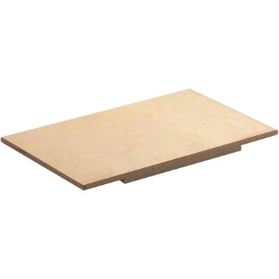 BAKAJI Tabla de madera para pasta 75x50cm - Apto para alimentos BAKAJI Tabla de madera para pasta 75x50cm - Apto para alimentos