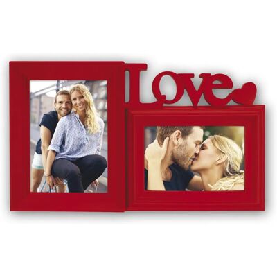 Zep Xb12r Multifoto lijst - Wandmontage - Rood - Fotolijst Zep Xb12r Multifoto lijst - Wandmontage - Rood - Fotolijst
