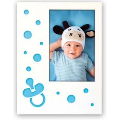 Zep Nicola Bleu Aspect Bois 13x18 cm - Cadre Photo Zep Nicola Bleu Aspect Bois 13x18 cm - Cadre Photo