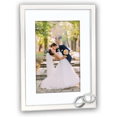 Marco de fotos de boda blanco ZEP - 10x15 cm decorativo Marco de fotos de boda blanco ZEP - 10x15 cm decorativo
