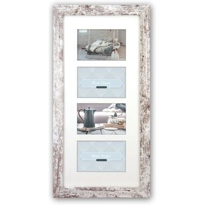 Cadre Multi-photos ZEP Nelson 6 4Q - Blanc, 10x15 cm - Publicité Cadre Multi-photos ZEP Nelson 6 4Q - Blanc, 10x15 cm - Publicité
