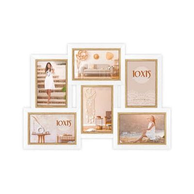 ZEP Ayas 6Q Wit Fotolijst Set - Muurbevestiging ZEP Ayas 6Q Wit Fotolijst Set - Muurbevestiging