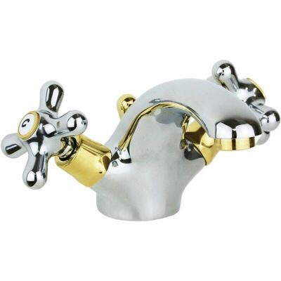 Paffoni Iris Retro Messingarmatur - 114mm - Cromo/Oro Paffoni Iris Retro Messingarmatur - 114mm - Cromo/Oro