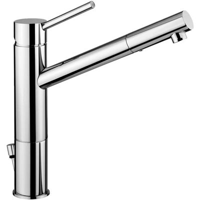 Paffoni Birillo Hochbogen-Waschtischmischer - Messing Chrom - Automatischer Ablauf Paffoni Birillo Hochbogen-Waschtischmischer - Messing Chrom - Automatischer Ablauf