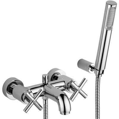 Paffoni Quattro Außenbadmischer - Duschset, 150cm Schlauch Paffoni Quattro Außenbadmischer - Duschset, 150cm Schlauch
