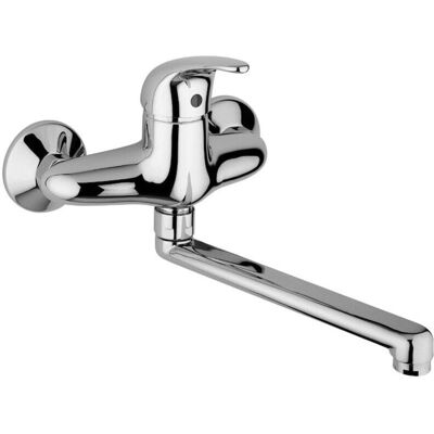 Paffoni - Modello ND161CR - Miscelatore cucina a parete con bocca girevole - Miscelatore cucina Paffoni - Modello ND161CR - Miscelatore cucina a parete con bocca girevole - Miscelatore cucina