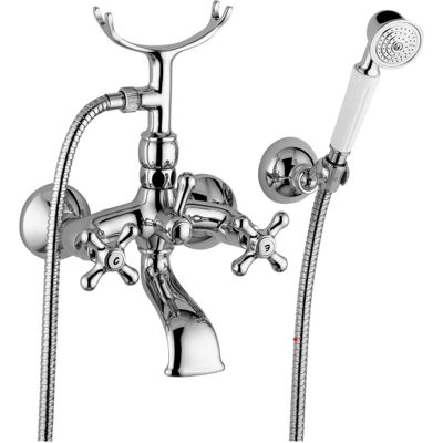 Paffoni - Set di miscelatore per vasca in ottone - Iris IRV027CR - Design classico Paffoni - Set di miscelatore per vasca in ottone - Iris IRV027CR - Design classico