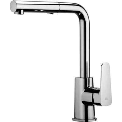 Paffoni Robinet de cuisine chromé avec pulvérisateur rétractable - Robinet - Publicité Paffoni Robinet de cuisine chromé avec pulvérisateur rétractable - Robinet - Publicité