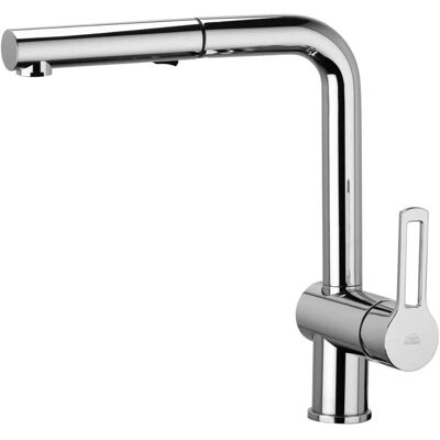 Paffoni Ringo Mitigeur monocommande pour cuisine - Bec pivotant - Chrome - Publicité Paffoni Ringo Mitigeur monocommande pour cuisine - Bec pivotant - Chrome - Publicité