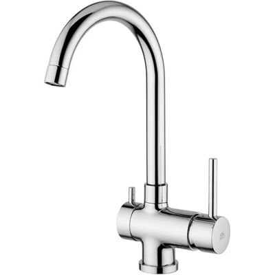 Paffoni Modell SK190CR Chrom - 3-Wege Küchenmischer mit gereinigtem Wasser & 360° Schwenkarm Paffoni Modell SK190CR Chrom - 3-Wege Küchenmischer mit gereinigtem Wasser & 360° Schwenkarm