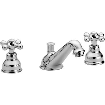 Grifo Paffoni Iris Cromo - Mezclador de latón de 3 agujeros - Desagüe automático - Baño Grifo Paffoni Iris Cromo - Mezclador de latón de 3 agujeros - Desagüe automático - Baño