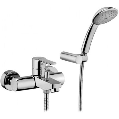 Mezclador de bañera Paffoni Red para montaje en pared con ducha y desviador Mezclador de bañera Paffoni Red para montaje en pared con ducha y desviador