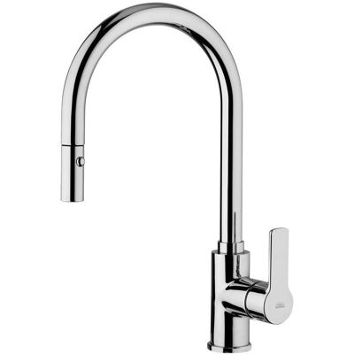 Grifo de cocina monomando cromado con rociador extraíble Paffoni - Grifo / Mezclador Grifo de cocina monomando cromado con rociador extraíble Paffoni - Grifo / Mezclador