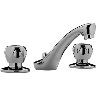 Miscelatore lavabo Paffoni Danubio - Ottone, Cromato, Scarico automatico Miscelatore lavabo Paffoni Danubio - Ottone, Cromato, Scarico automatico