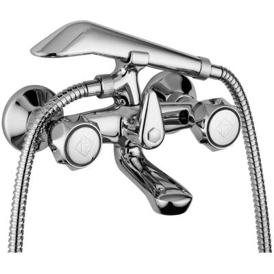 Paffoni Danubio Externer Badmischer mit Umschalter - Chrom Messing Paffoni Danubio Externer Badmischer mit Umschalter - Chrom Messing
