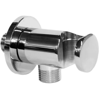 Paffoni Conexión de agua con soporte - Latón cromado - Universal 1/2" G Paffoni Conexión de agua con soporte - Latón cromado - Universal 1/2" G