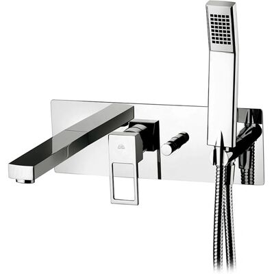 Paffoni Wandmontierter Badarmatur mit Duschset - Chrom Effe EF001CR Paffoni Wandmontierter Badarmatur mit Duschset - Chrom Effe EF001CR