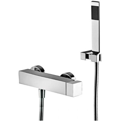 Paffoni - Mixer de duș exterior EL168DCR - Cromat, Design cubic modern Paffoni - Mixer de duș exterior EL168DCR - Cromat, Design cubic modern