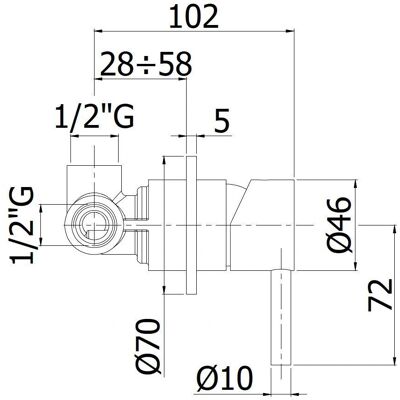 Paffoni Edelstahl In-Wand Duschmischer - Duschmischer Paffoni Edelstahl In-Wand Duschmischer - Duschmischer