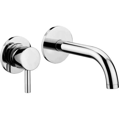 Paffoni Chrom Wandmontierter Waschtischmischer 2-Loch 175mm Auslauf Paffoni Chrom Wandmontierter Waschtischmischer 2-Loch 175mm Auslauf
